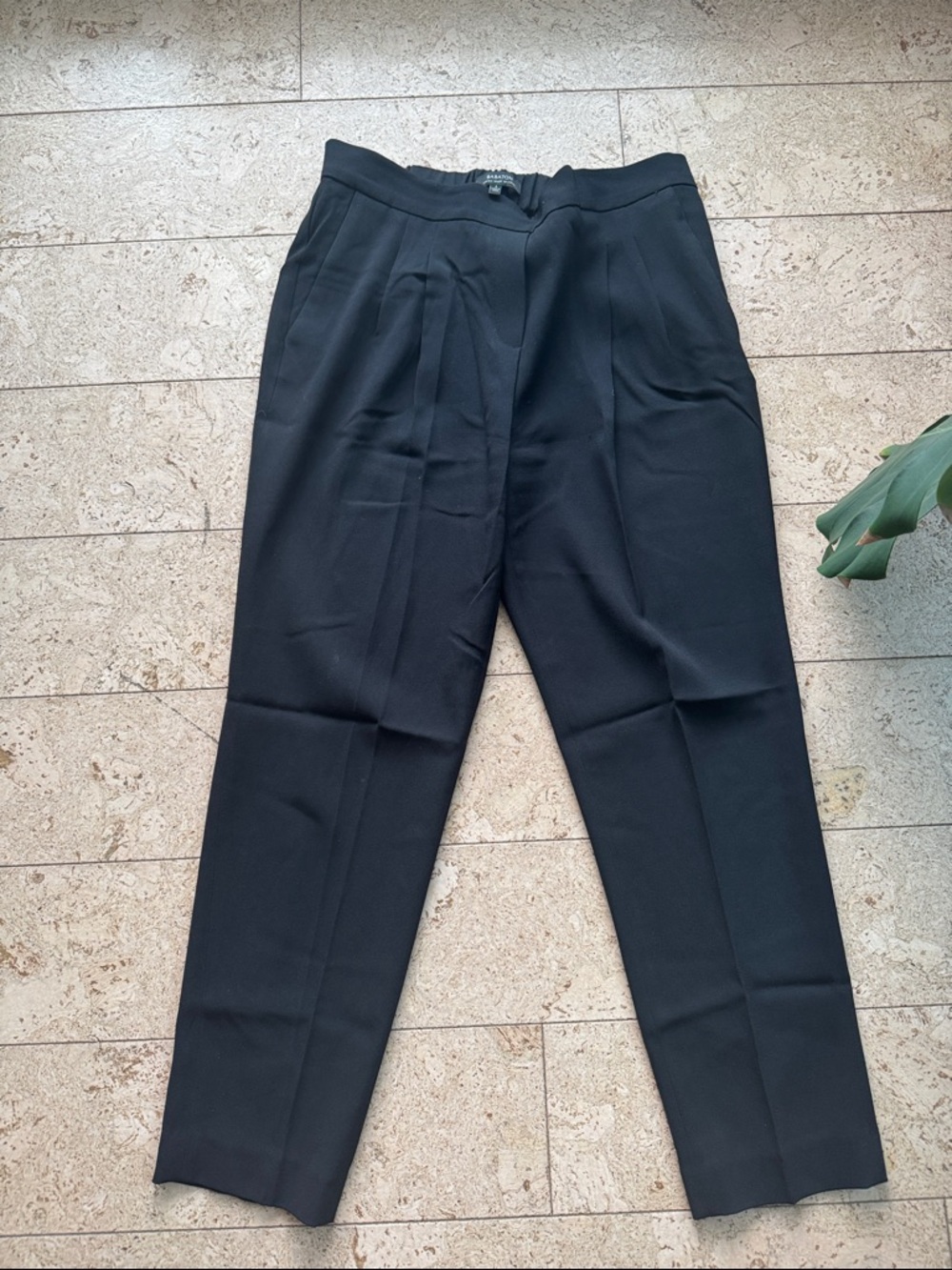 Babaton Black Pleated Trousers